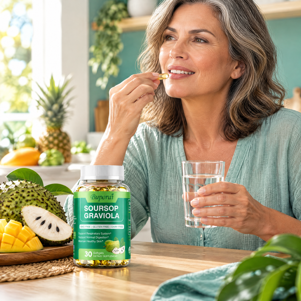 Soursop Graviola Softgels – in use