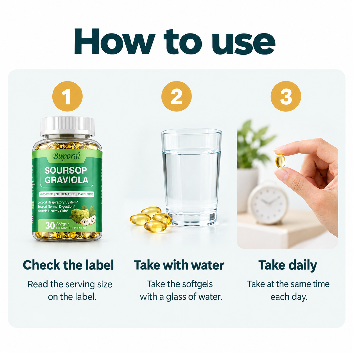 Soursop Graviola Softgels – how to use