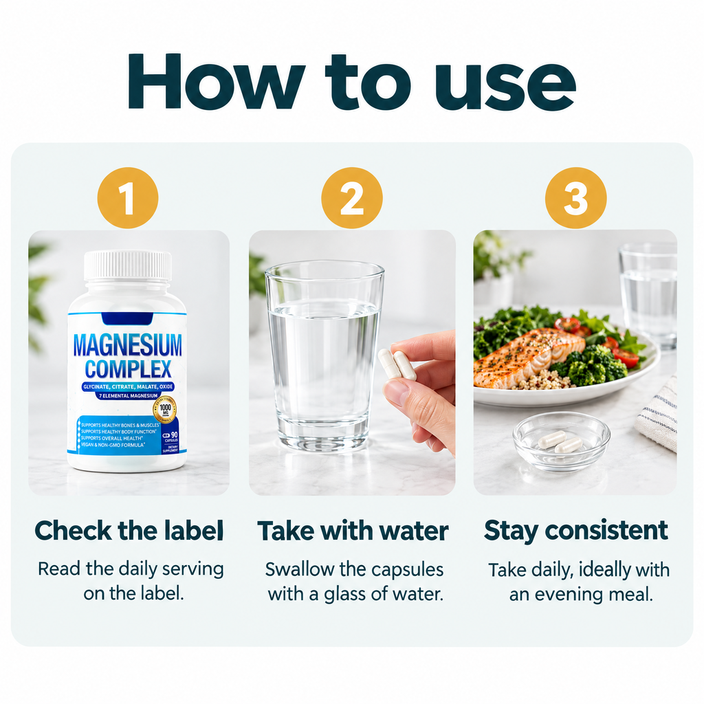 Magnesium Complex Capsules – how to use