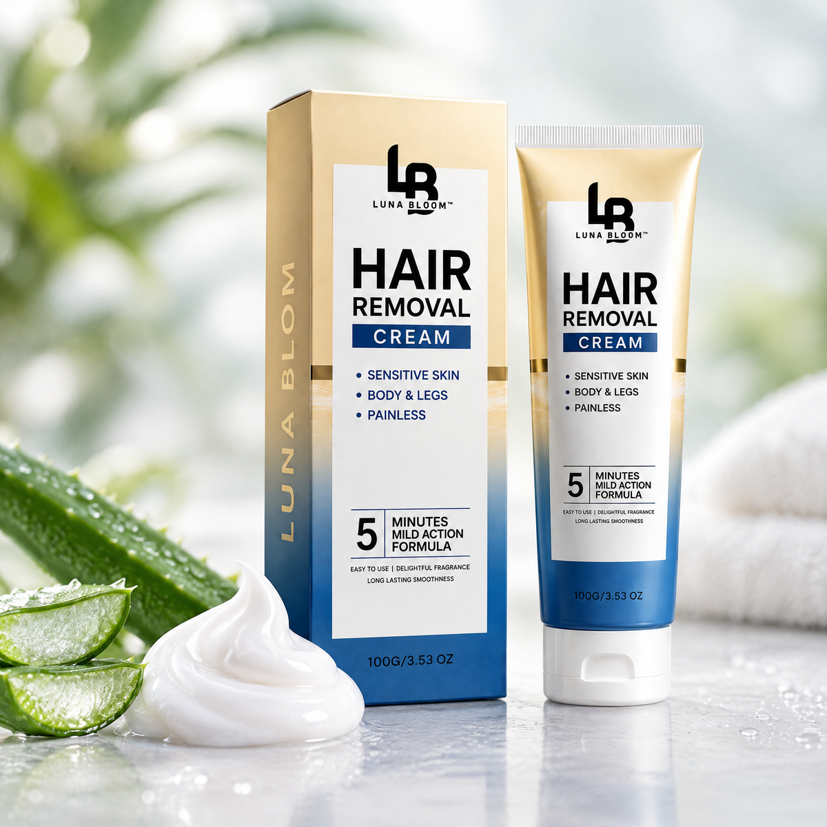 Silky Smooth Hair Removal Cream – close-up