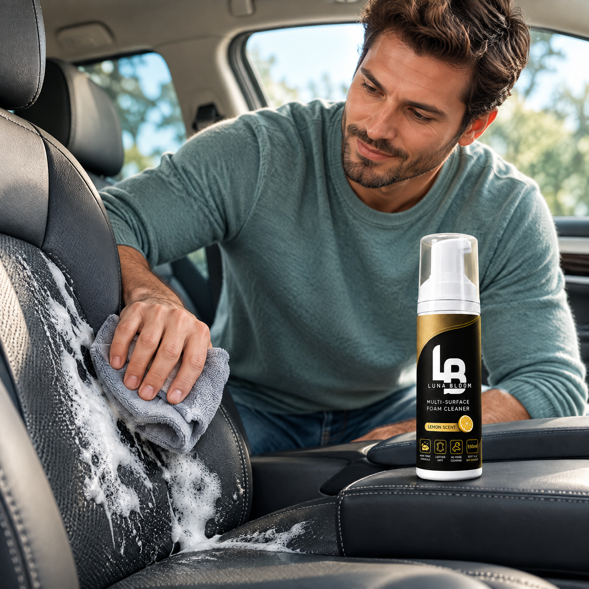 Multi-Surface Foam Cleaner – in use