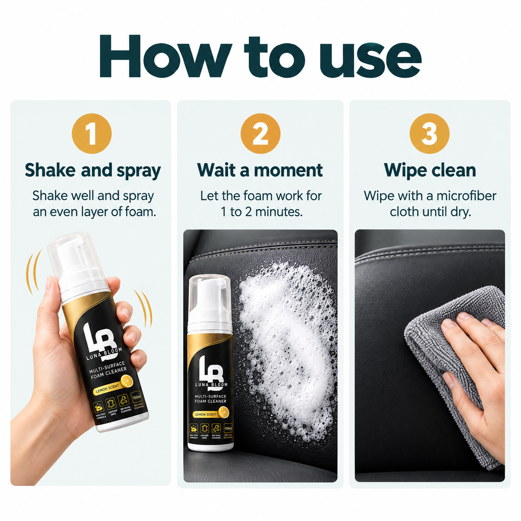 Multi-Surface Foam Cleaner – how to use