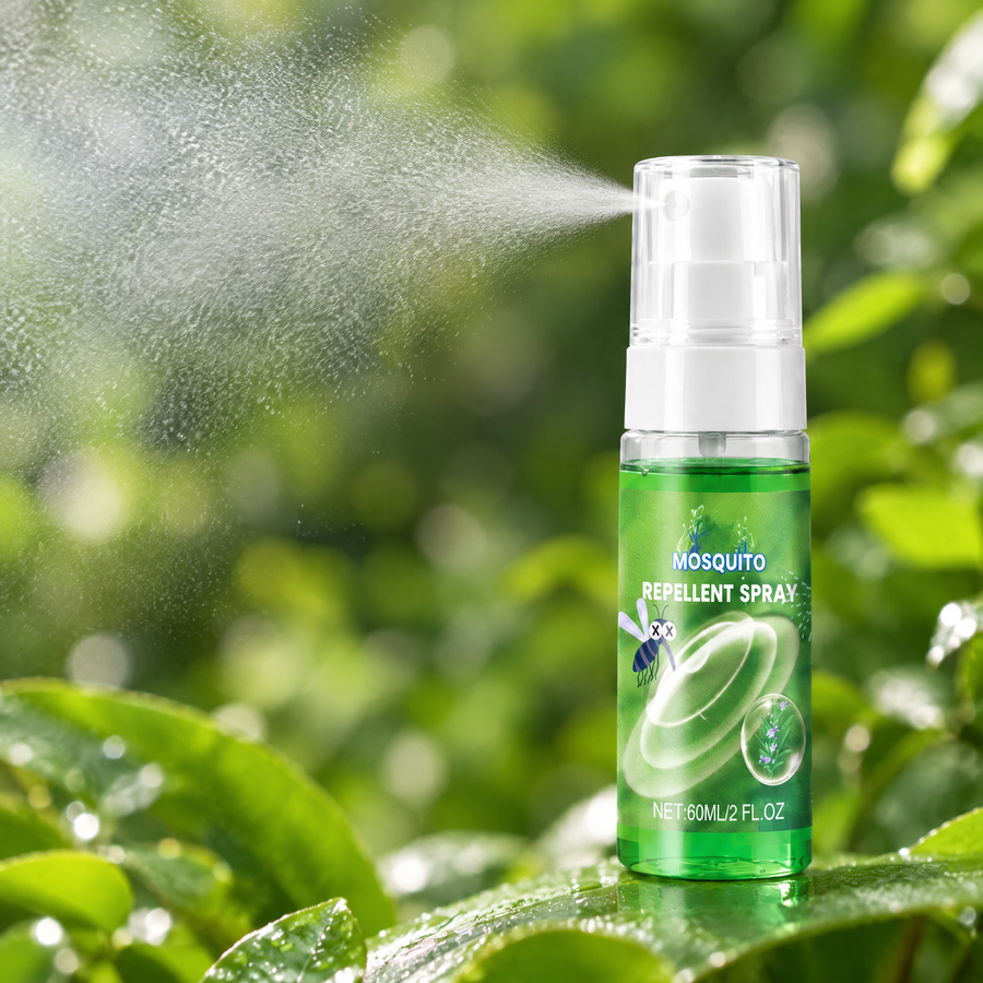 Plant-Based Mosquito Repellent Spray – close-up