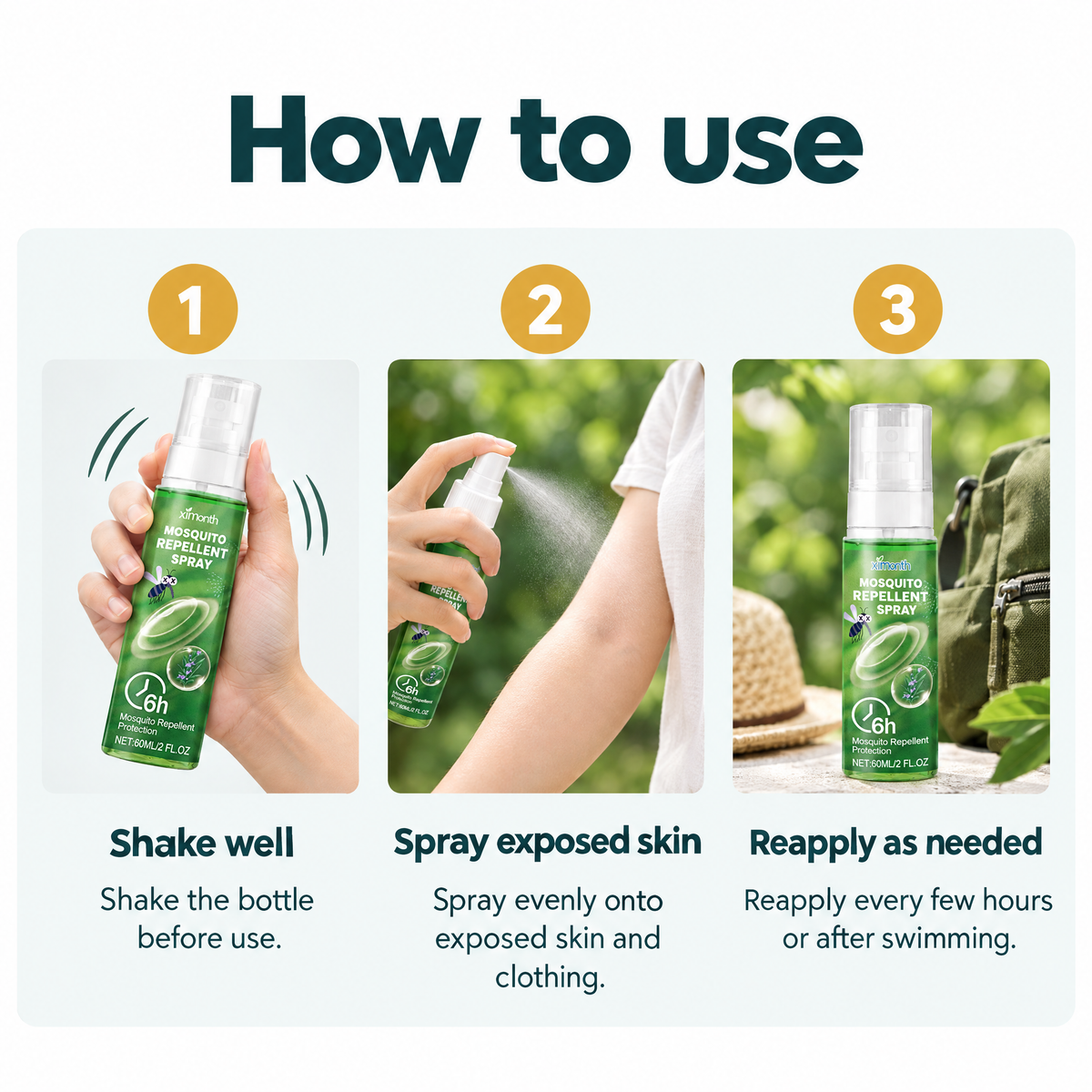 Plant-Based Mosquito Repellent Spray – how to use
