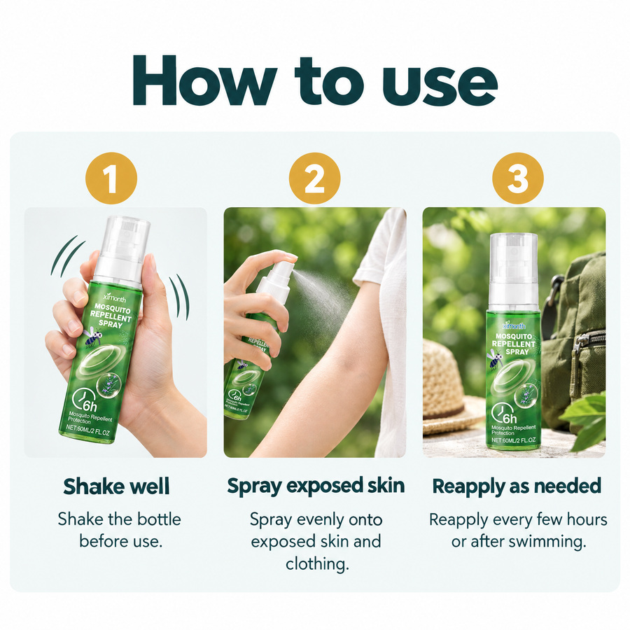 Plant-Based Mosquito Repellent Spray – how to use