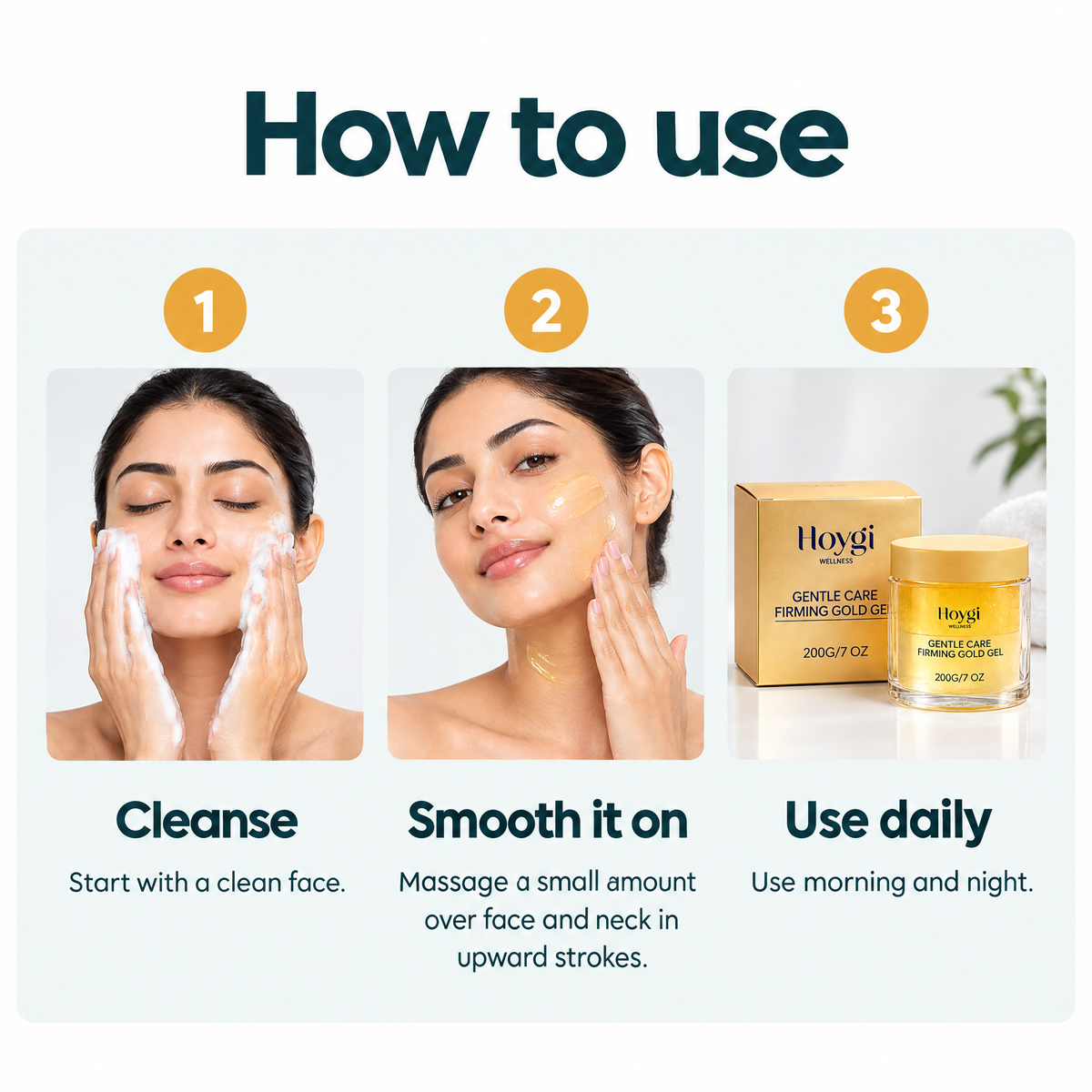 Firming Gold Face Gel – how to use