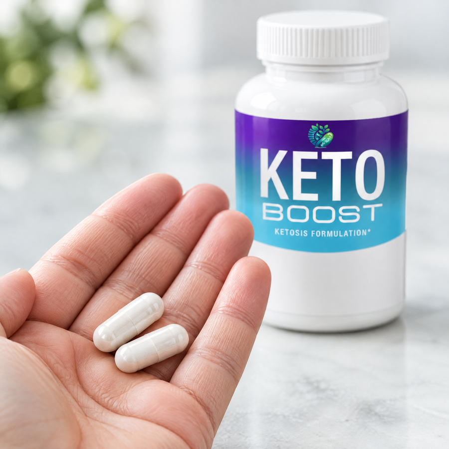 Keto Boost Supplement Capsules – close-up