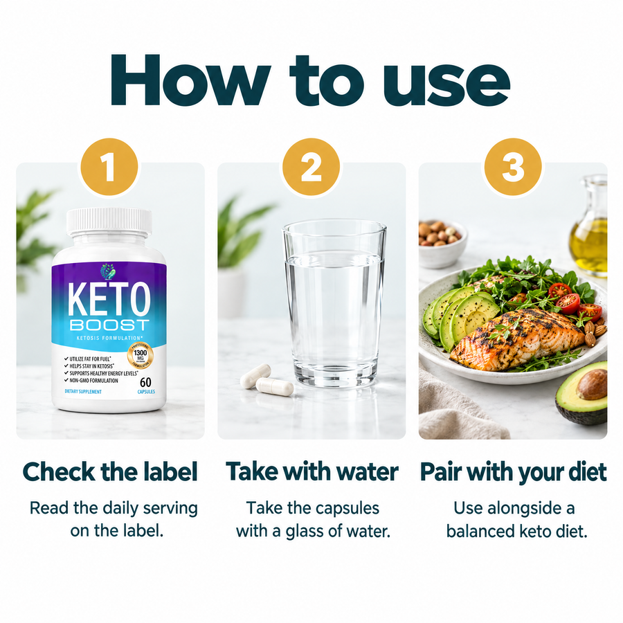 Keto Boost Supplement Capsules – how to use