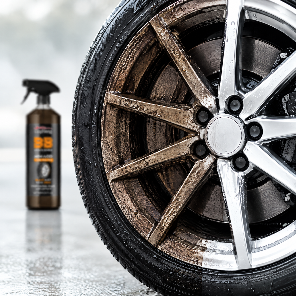 Non-Acid Wheel Cleaner Spray – close-up