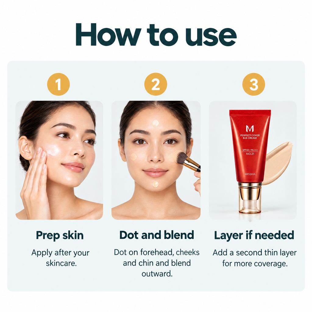 Perfect Cover BB Cream – how to use