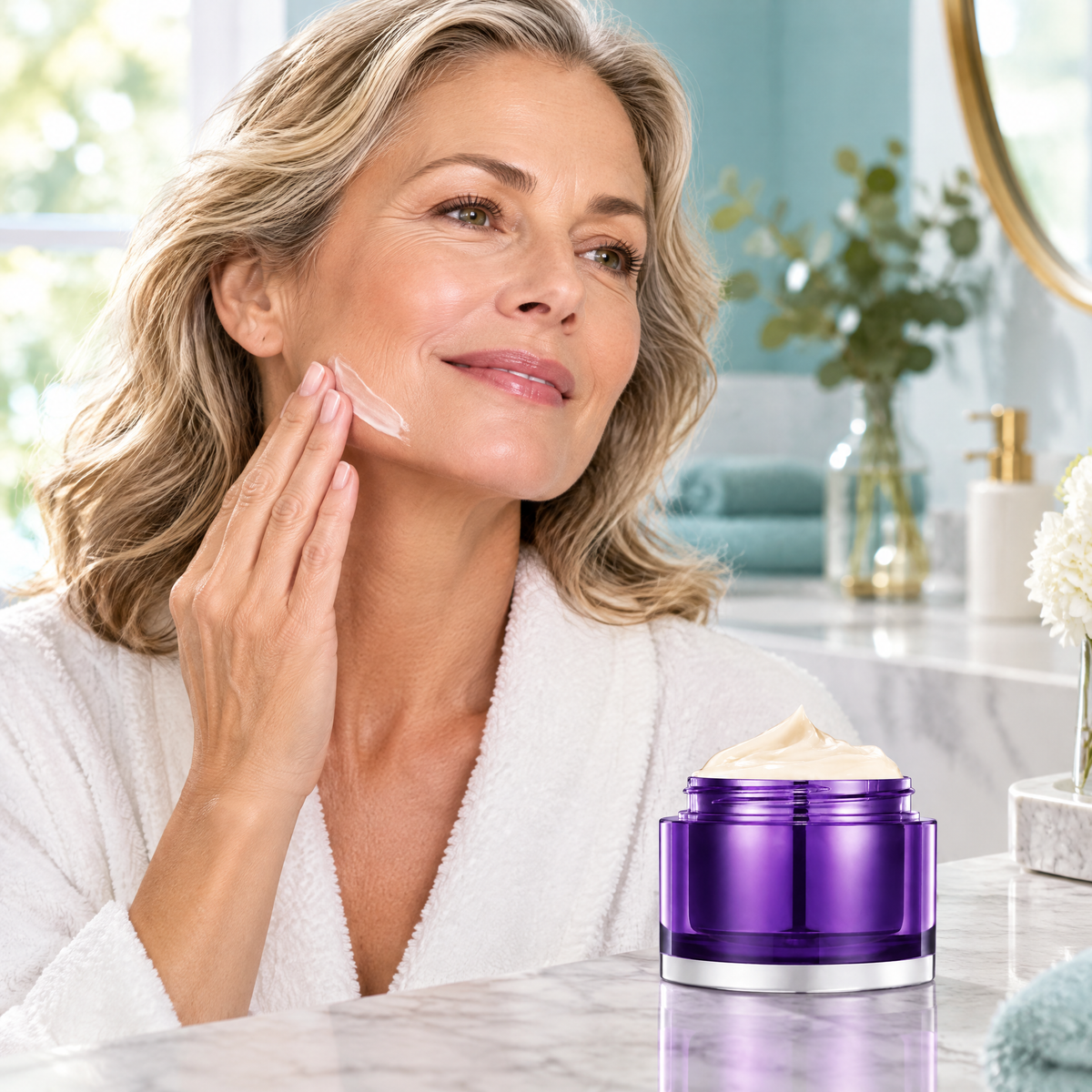 3D Lifting Face Cream – in use