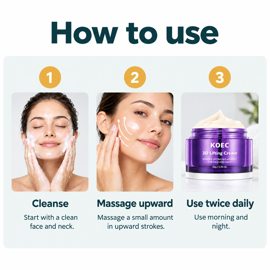 3D Lifting Face Cream – how to use