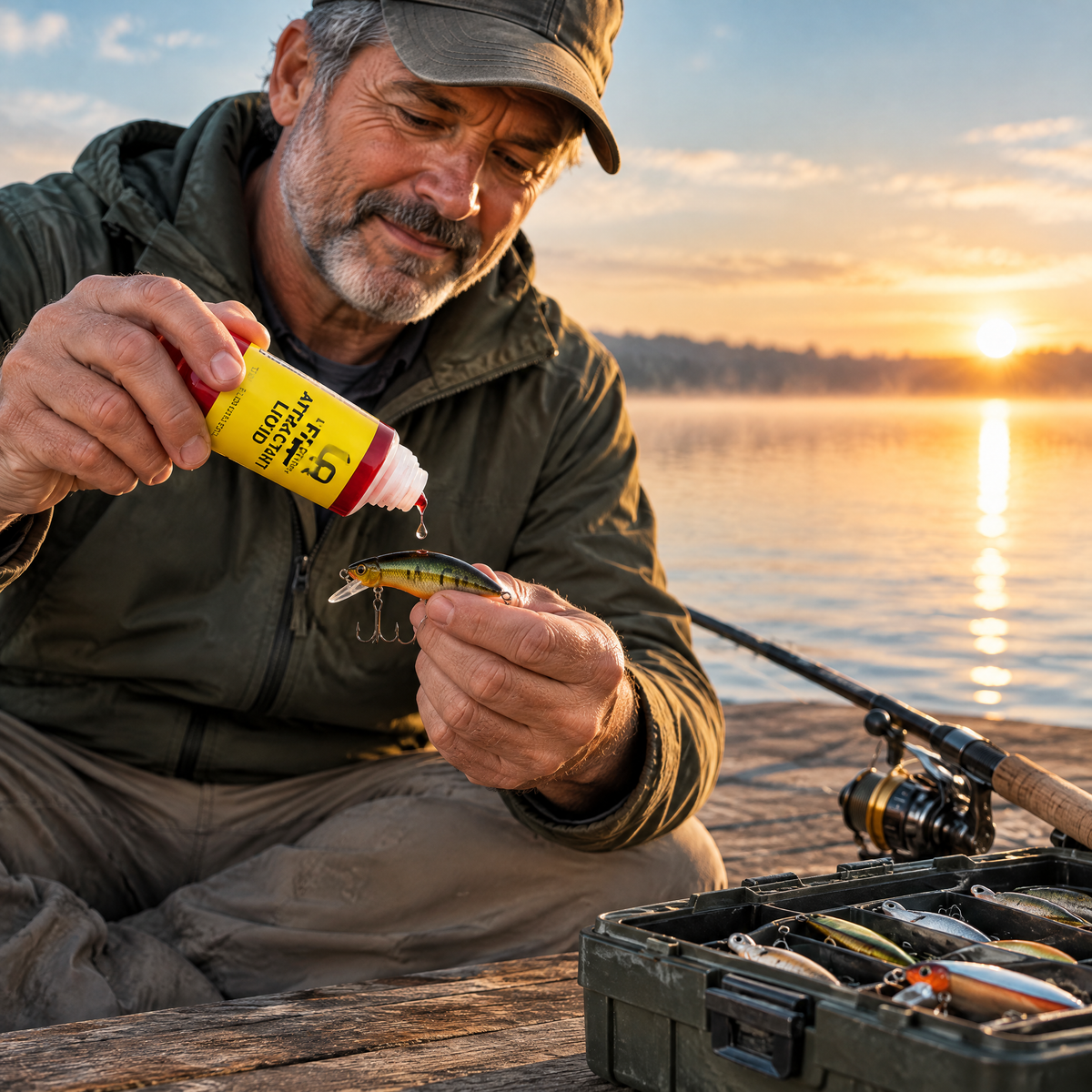 Fish Attractant Bait Scent Liquid – in use
