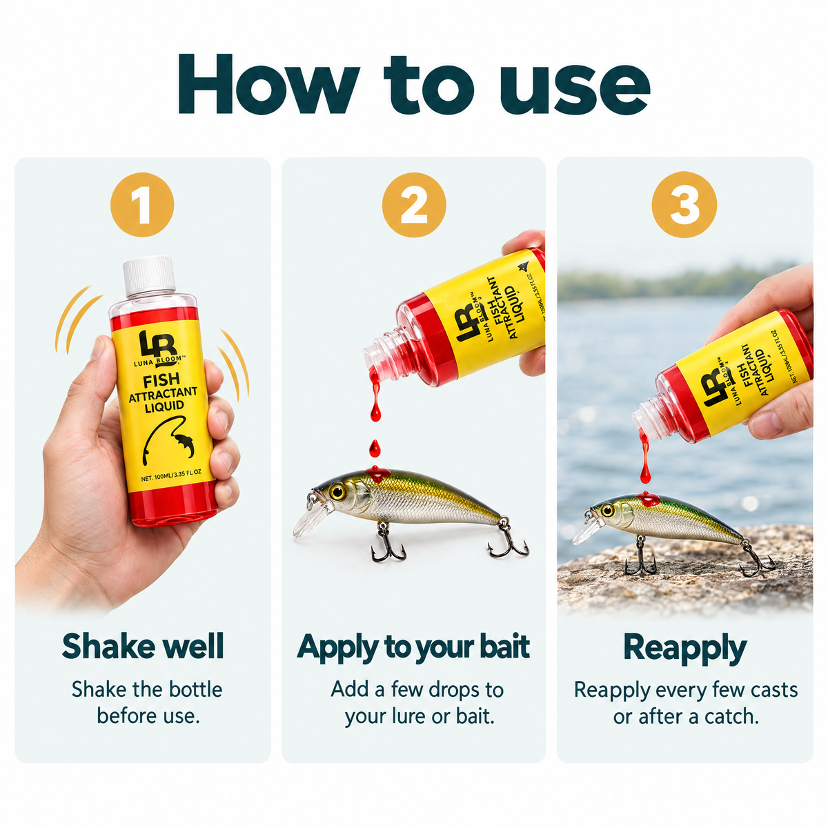 Fish Attractant Bait Scent Liquid – how to use
