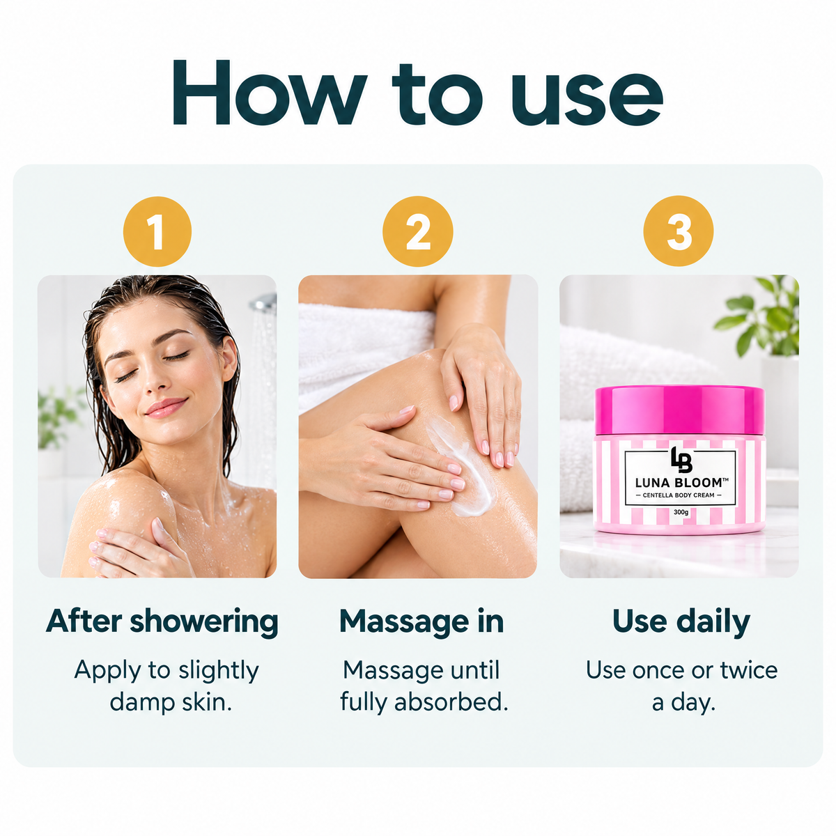 Centella Body Cream – how to use