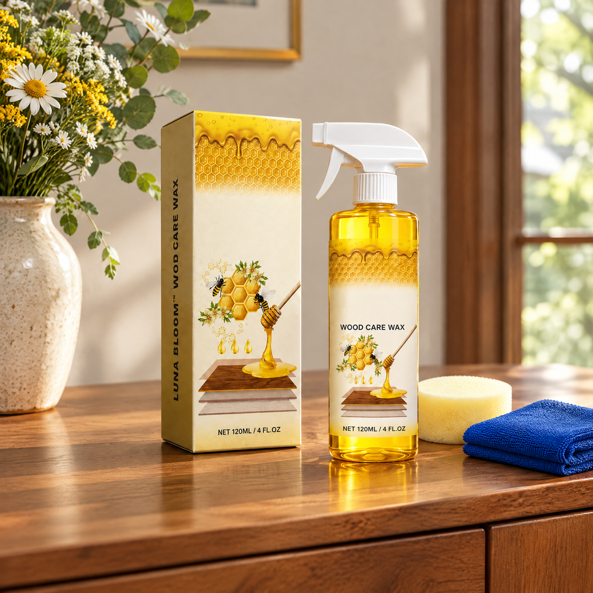 Beeswax Wood Polish Spray – lifestyle