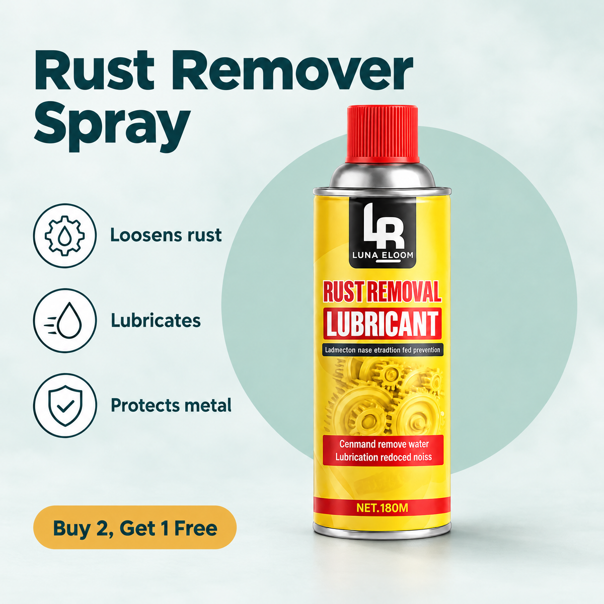 Rust Remover & Penetrating Lubricant Spray – highlights
