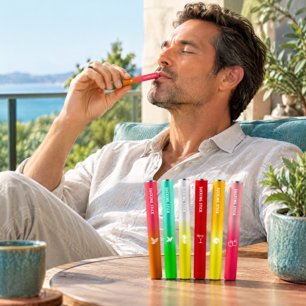 Herbal Mint Aroma Inhaler Sticks – in use