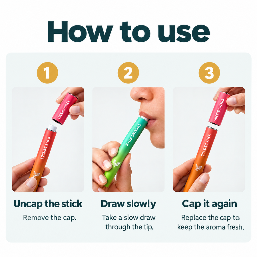 Herbal Mint Aroma Inhaler Sticks – how to use