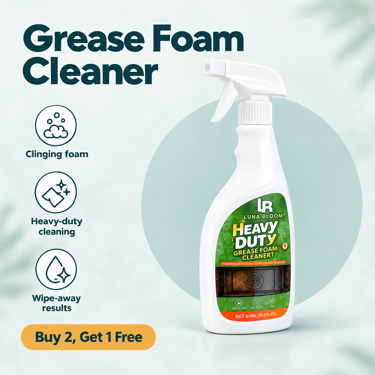 Heavy-Duty Grease Foam Cleaner – highlights
