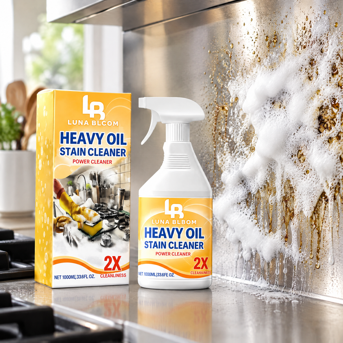 Heavy Oil Foam Cleaner – close-up
