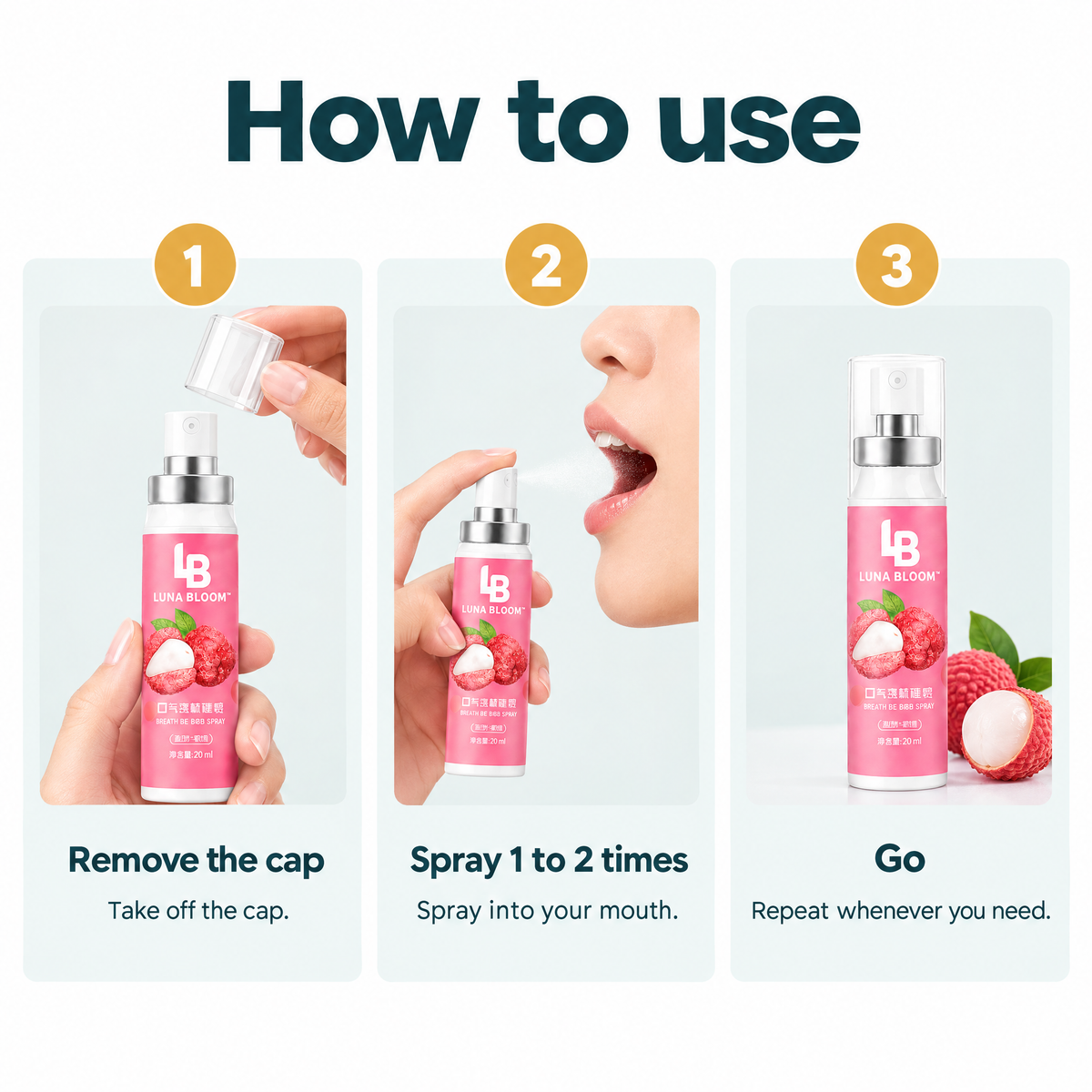 Breath Refresh Mouth Spray – how to use