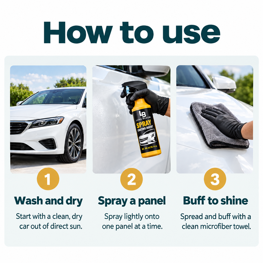 Ceramic Car Coating Spray – how to use