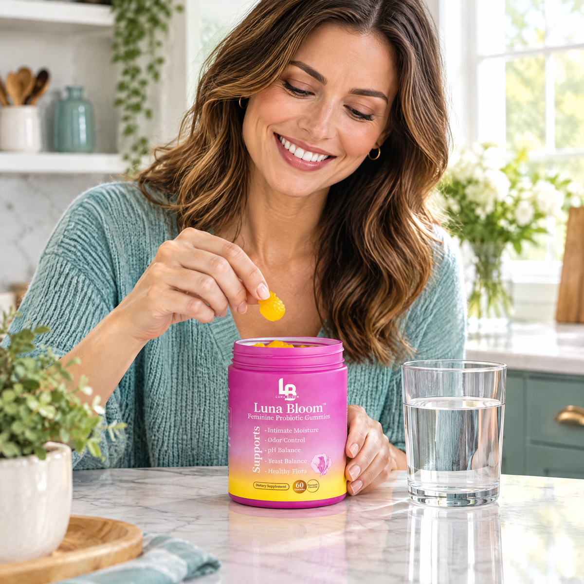 Women's Probiotic Gummies – in use