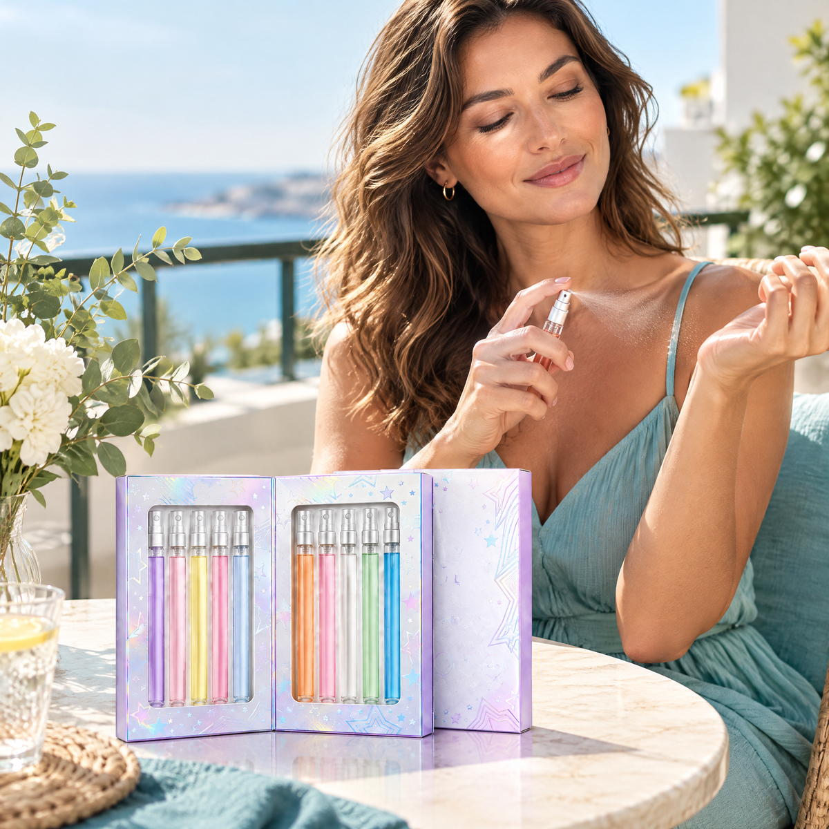 Summer Fragrance Travel Set – in use