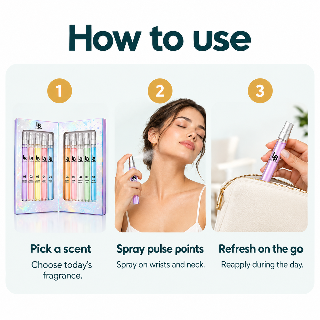 Summer Fragrance Travel Set – how to use