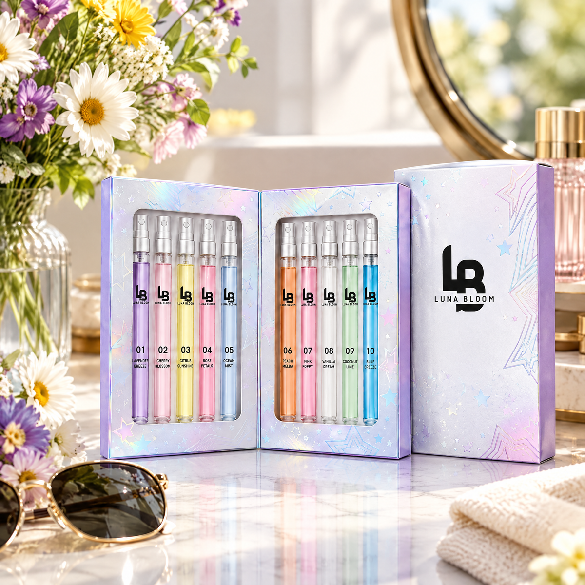 Summer Fragrance Travel Set – lifestyle