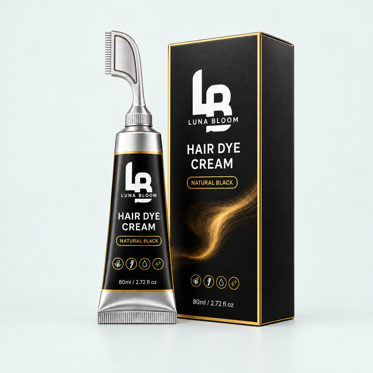 Hair Dye Cream with Comb Applicator – product photo