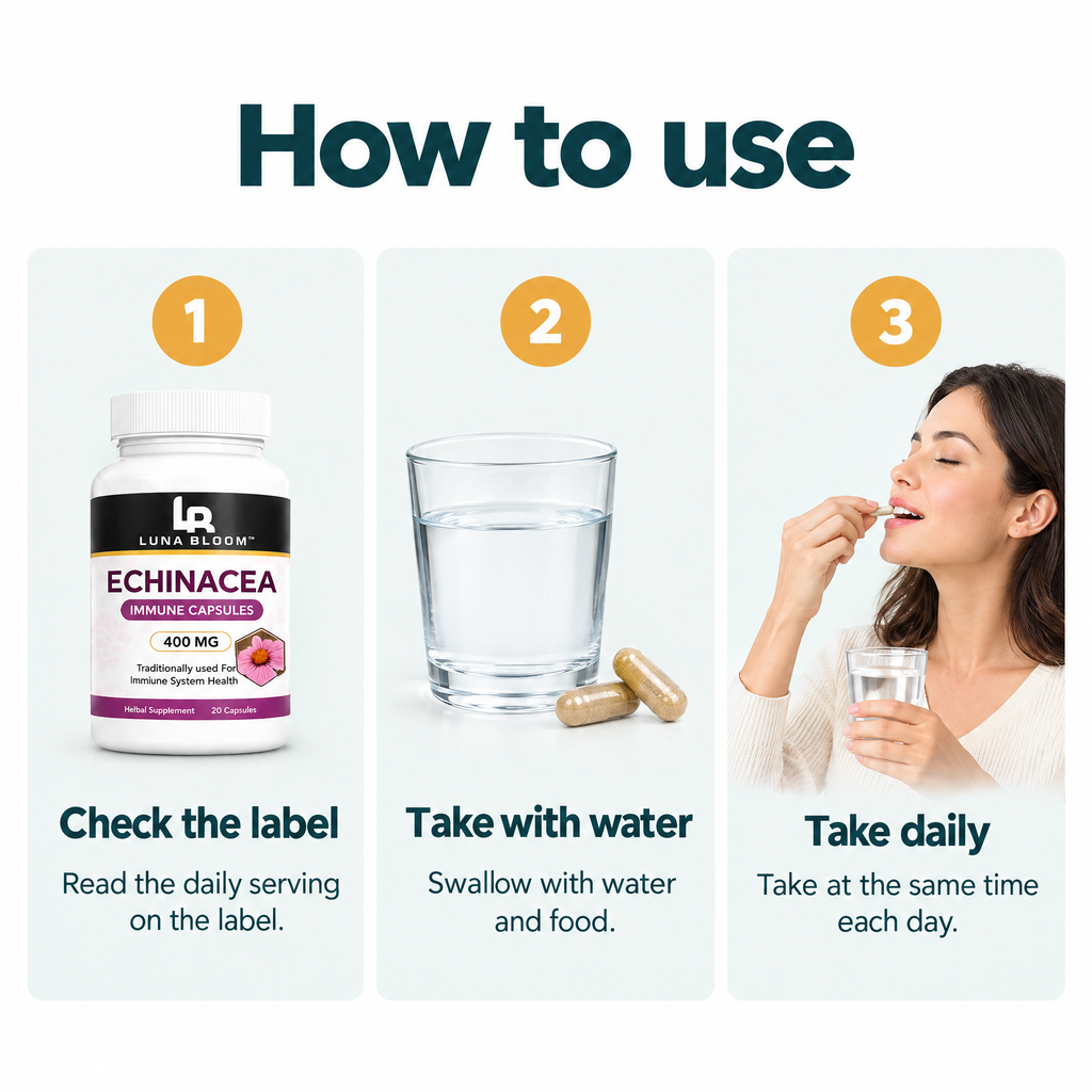 Echinacea Herbal Capsules – how to use
