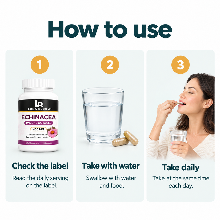 Echinacea Herbal Capsules – how to use
