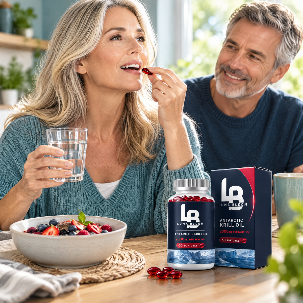 Antarctic Krill Oil Softgels – in use