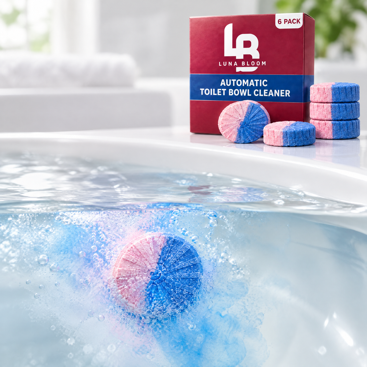 Automatic Toilet Bowl Cleaner Tablets – close-up