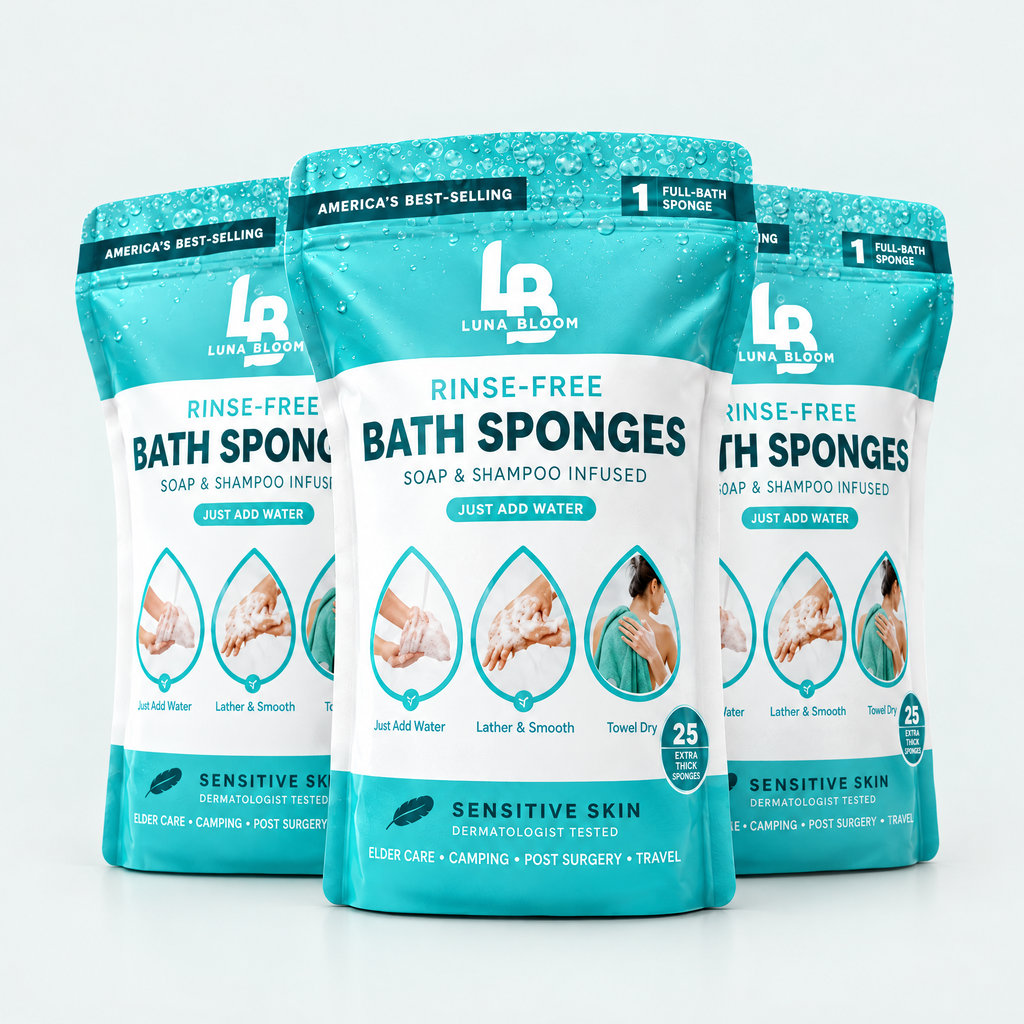 Rinse-Free Bath Sponges – product photo
