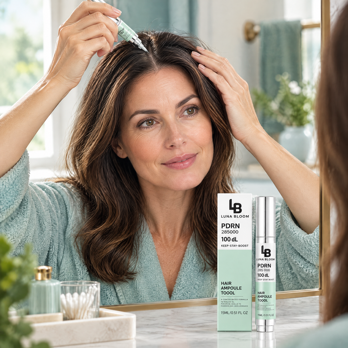 PDRN Scalp Serum – in use