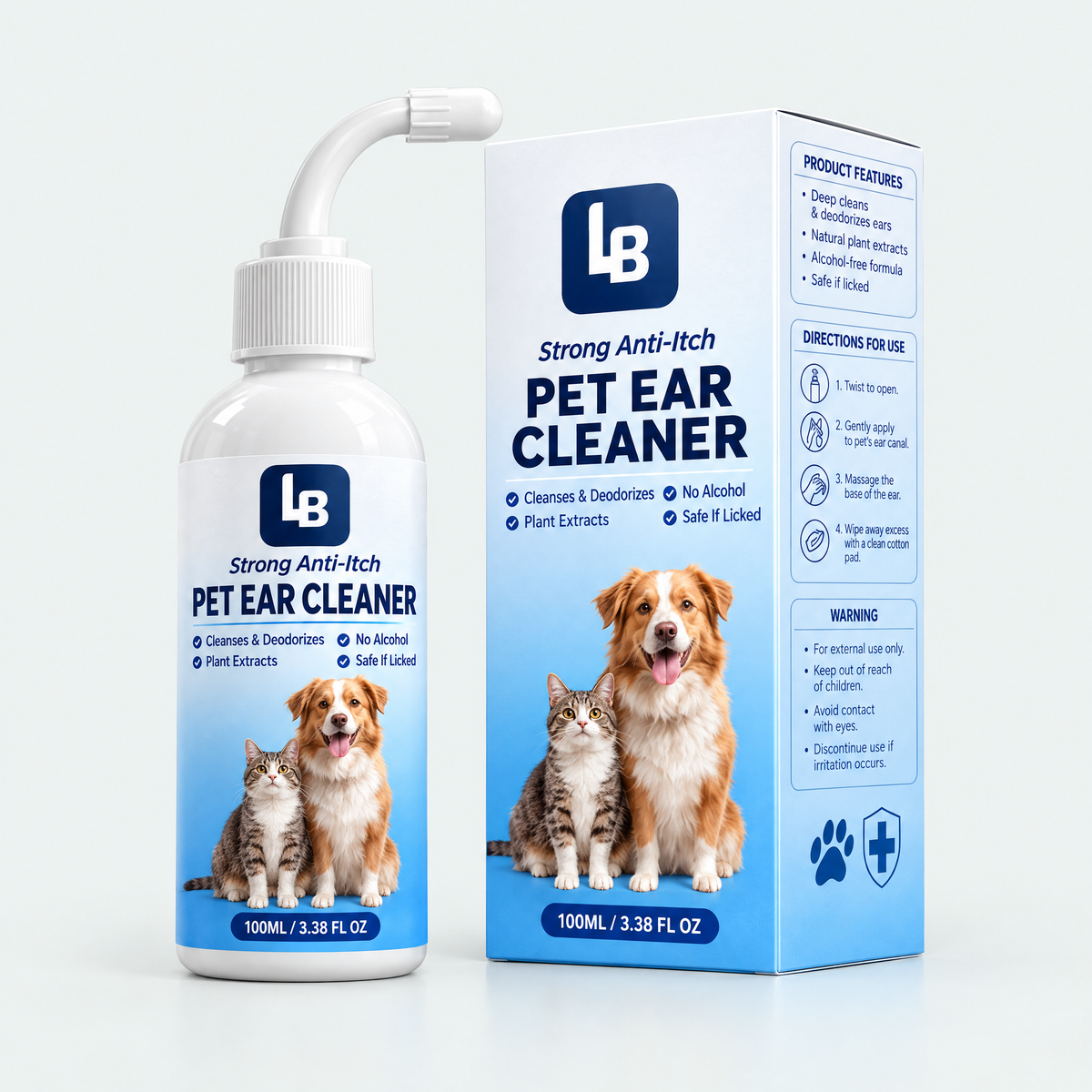 Gentle Pet Ear Cleaner Drops – product photo