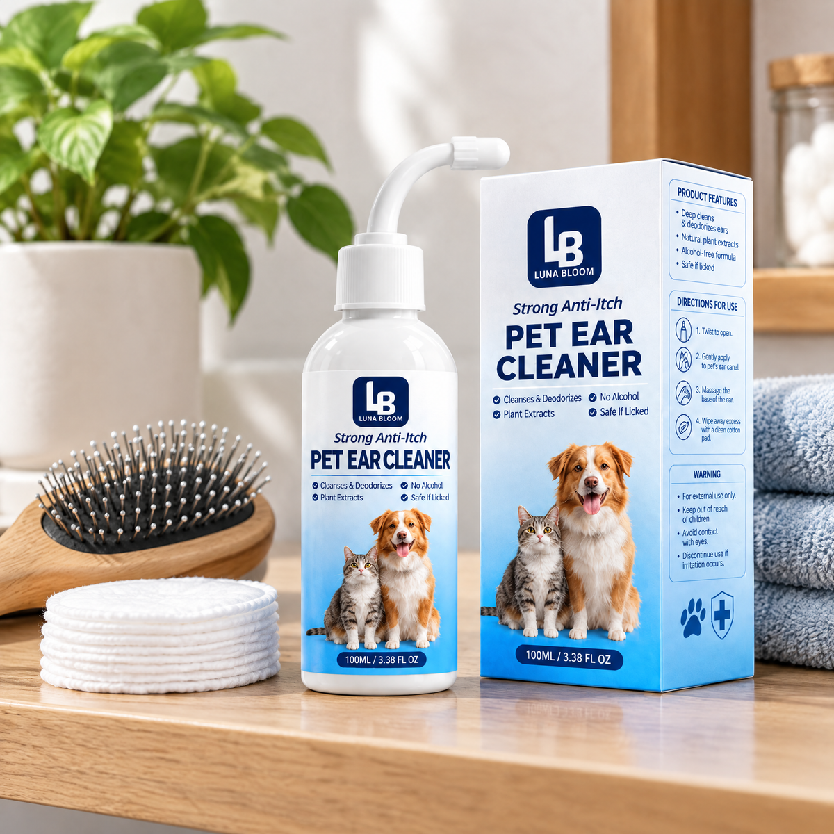 Gentle Pet Ear Cleaner Drops – lifestyle