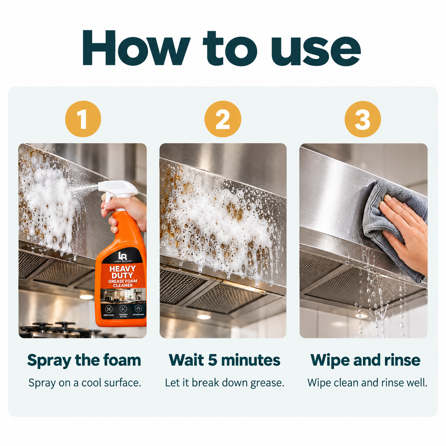 Oven & Grill Foam Cleaner – how to use