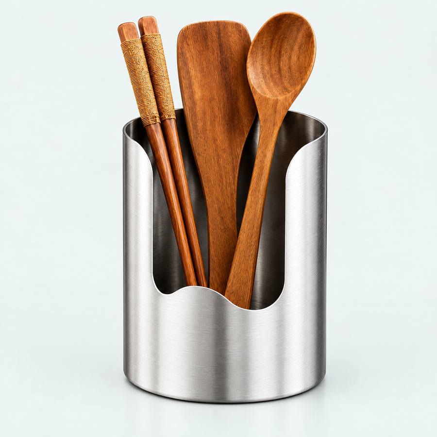Stainless Steel Utensil Holder – product photo