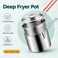 Stainless Steel Deep Fryer Pot with Basket – highlights