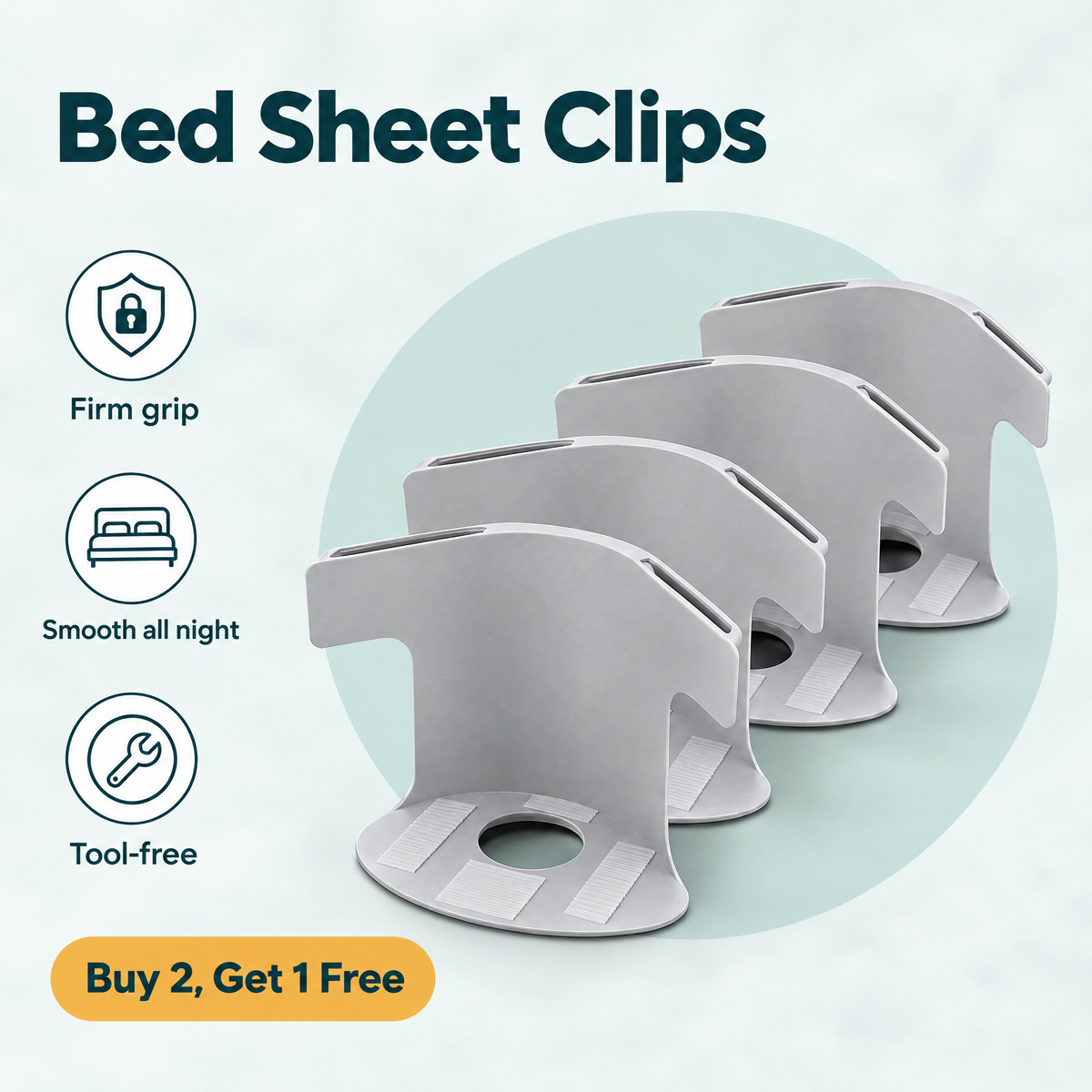 Heavy-Duty Bed Sheet Clips – highlights