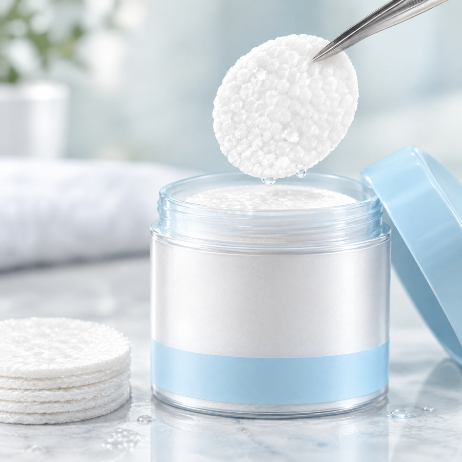 Exfoliating Facial Clearing Pads – close-up