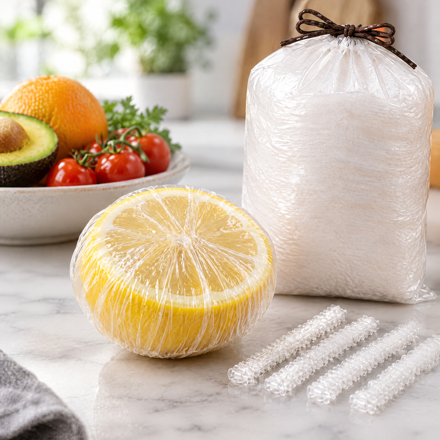 Reusable Food Stretch Covers – close-up