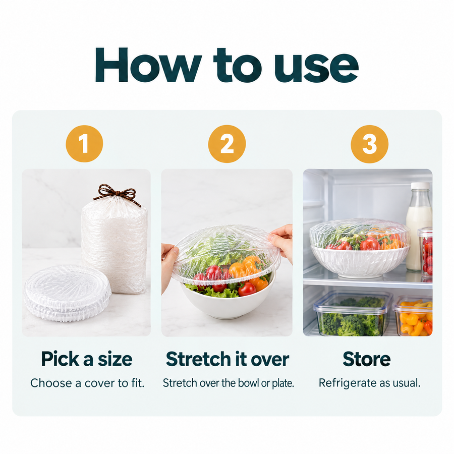 Reusable Food Stretch Covers – how to use