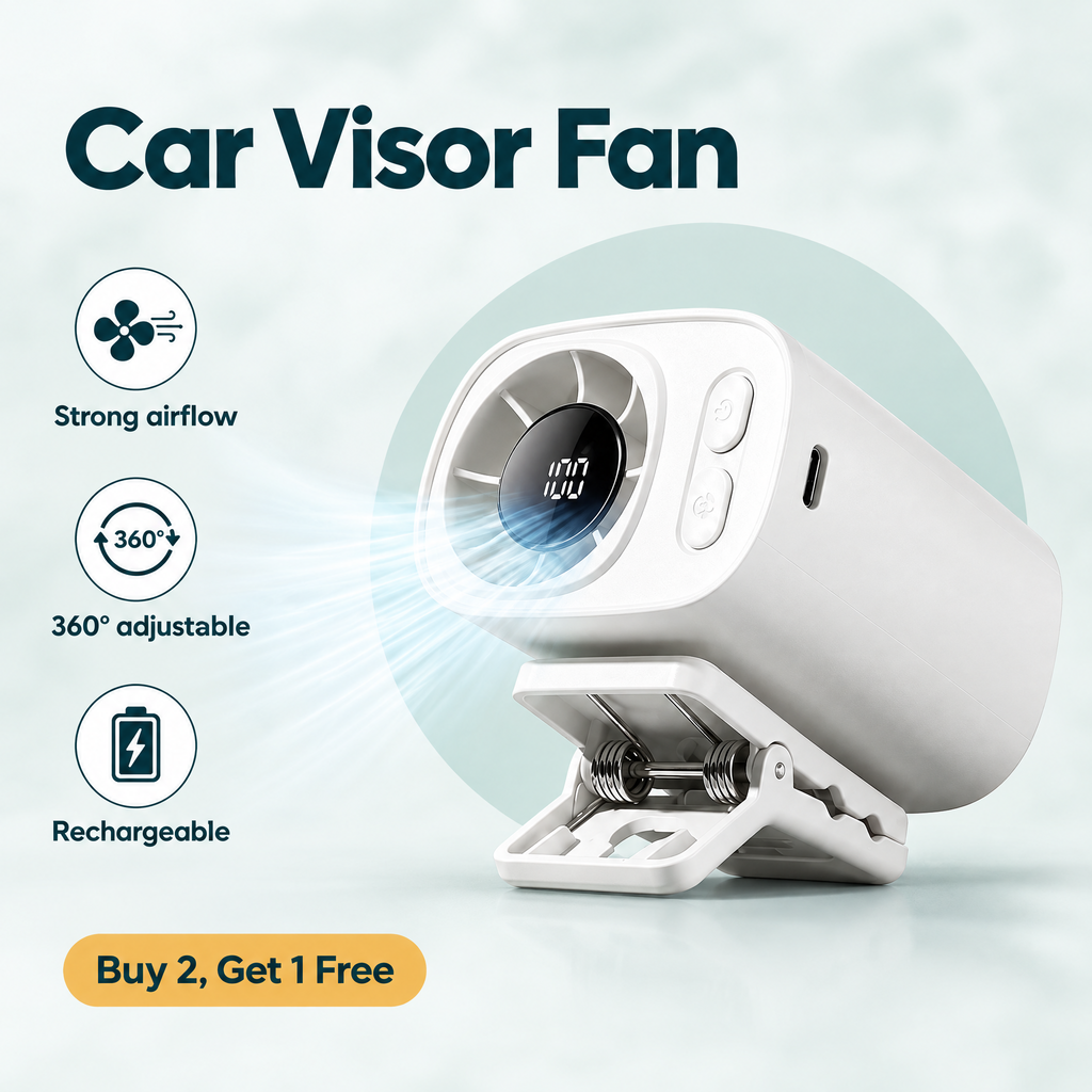 Rechargeable Car Visor Fan – highlights