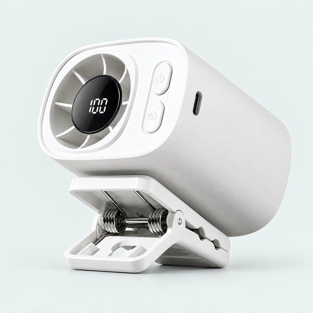 Rechargeable Car Visor Fan – product photo