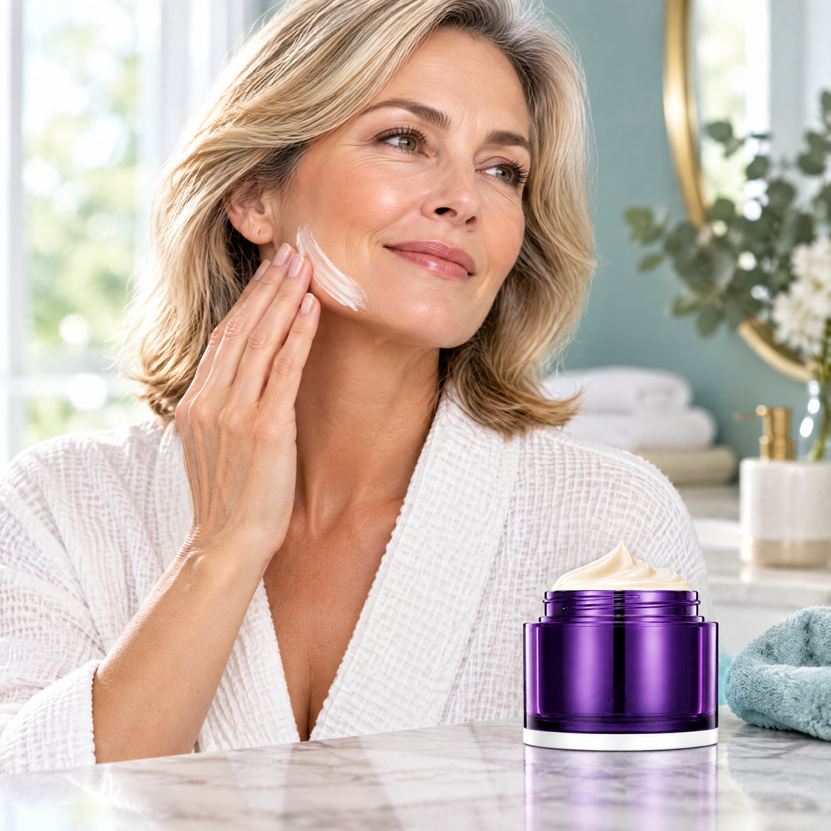 3D Lifting Face & Neck Cream – in use